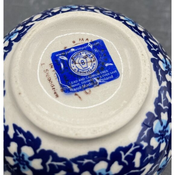 Bolestawcu Polish Pottery Mug Coffee Tea Made in Poland - Picture 4 of 6